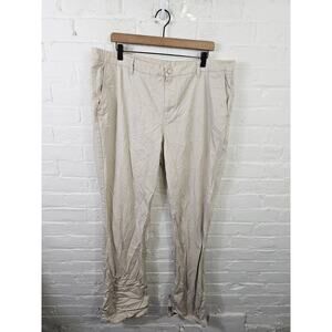 Bonobos Men's High-Rise Washed Chinos Pant Regular-Fit Cream Size 40/36
